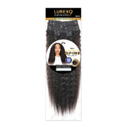 ROYAL IMEX Lurexo 9 piece 18 inch kinky straight clip-in hair extensions 100 percent Remy human hair