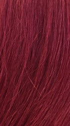 Burgundy straight hair closeup of HD 13x6 lace front wig showing natural texture and silky strands