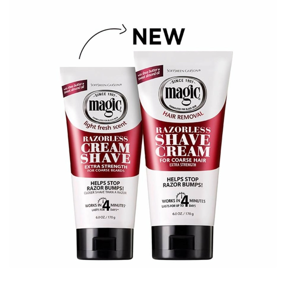 magic Razorless Cream Shave [Extra Strength] 6oz