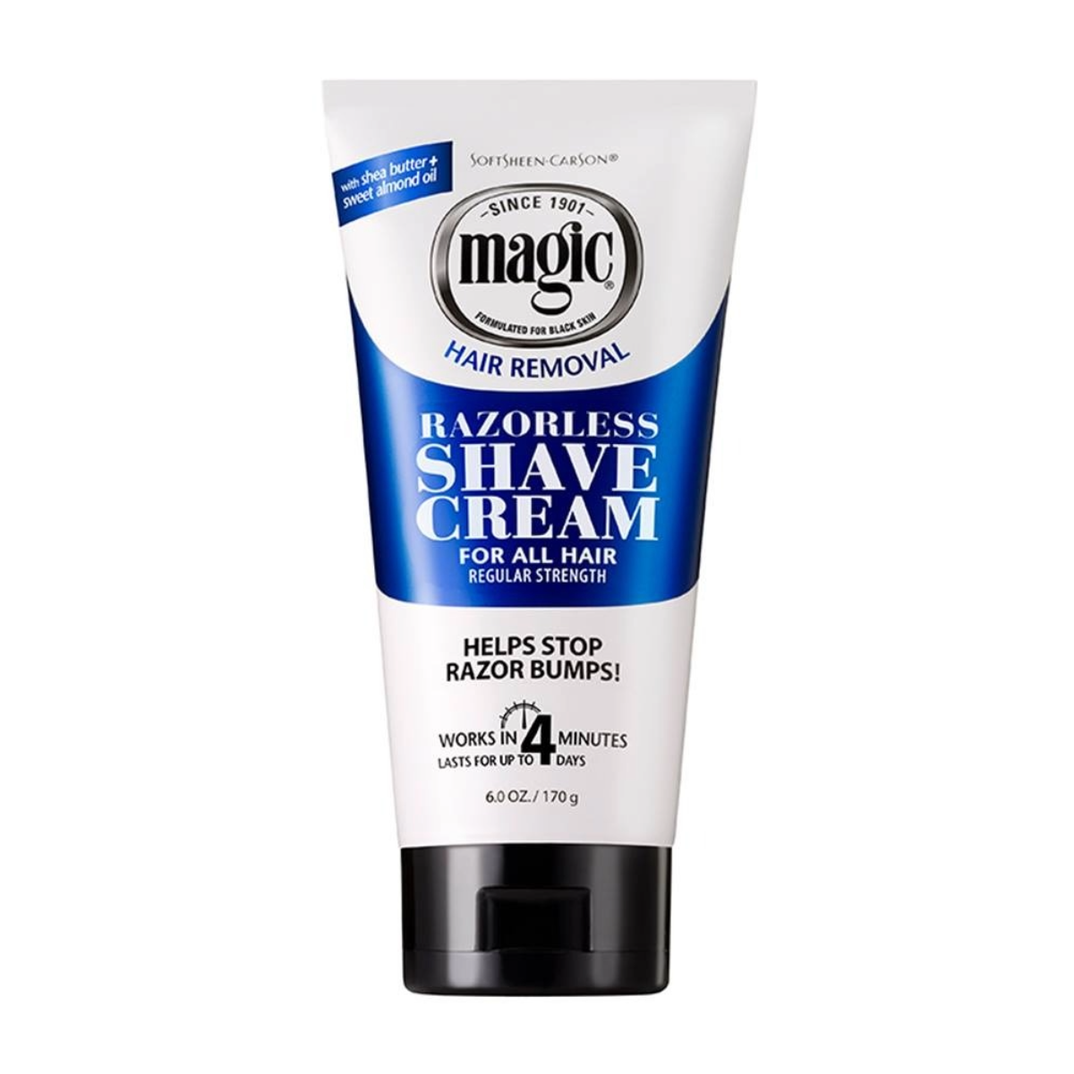 magic Razorless Cream Shave [Regular Strength] 6oz