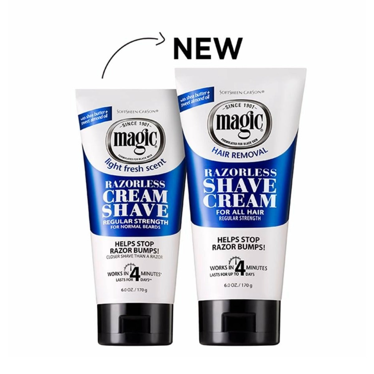 magic Razorless Cream Shave [Regular Strength] 6oz