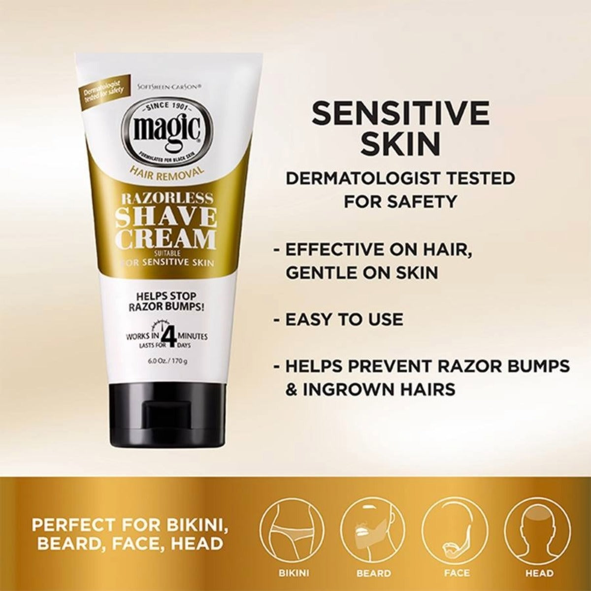 magic Cream Shave [Bald Head] 6oz