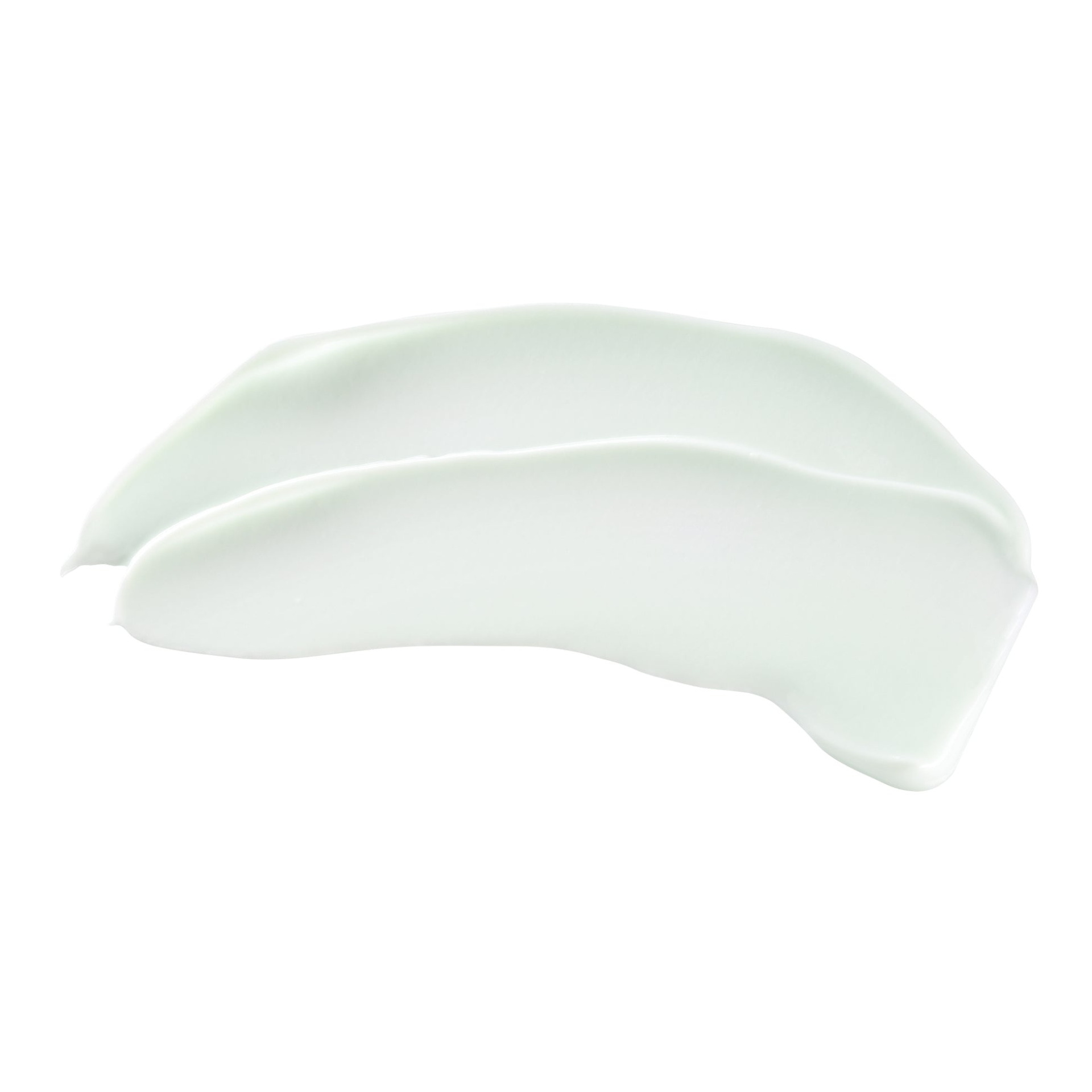 MANE N TAIL herbal gro leave-in conditioner pale green cream swatch showing smooth creamy texture for hair