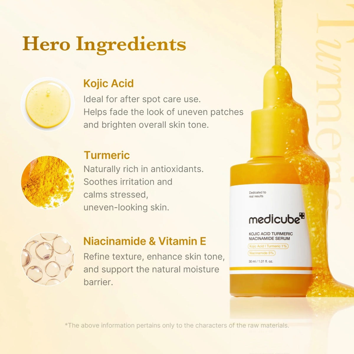 medicube Kojic Acid Turmeric Niacinamide Serum 1.01oz