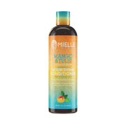 MIELLE Mango Tulsi conditioner for natural hair. Nourishing hair and scalp treatment for dry curly and coily textures
