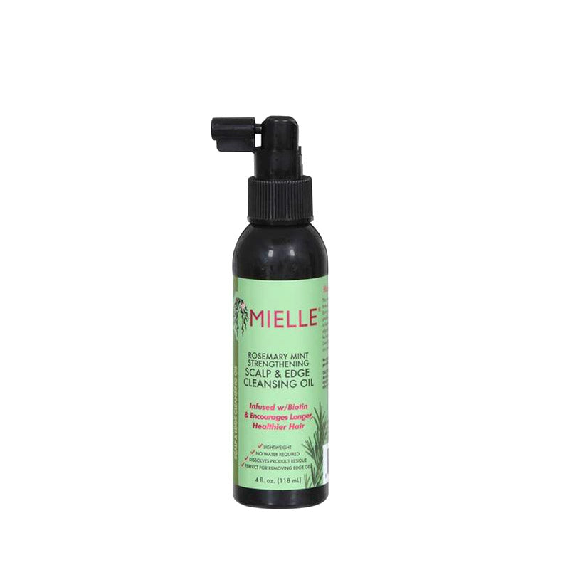 MIELLE rosemary mint scalp cleansing oil spray bottle for strengthening scalp and edges