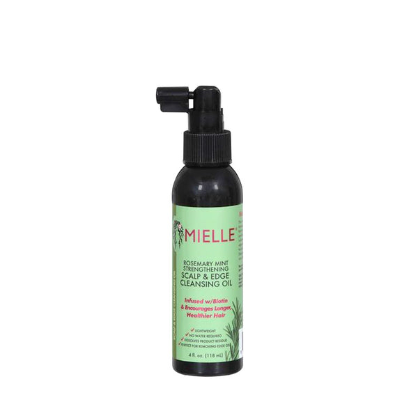 MIELLE rosemary mint scalp cleansing oil spray bottle for strengthening scalp and edges
