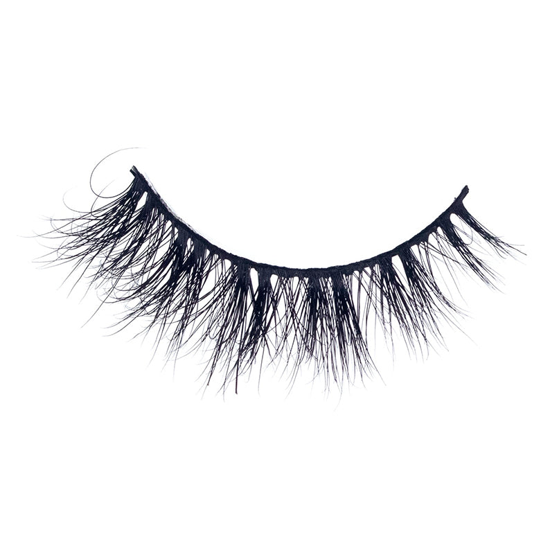 EBIN 3D mink lashes for dramatic look single wispy black eyelash strip for bold evening makeup