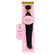 VIYA 100 percent virgin human hair bundles straight black hair extension in pink packaging