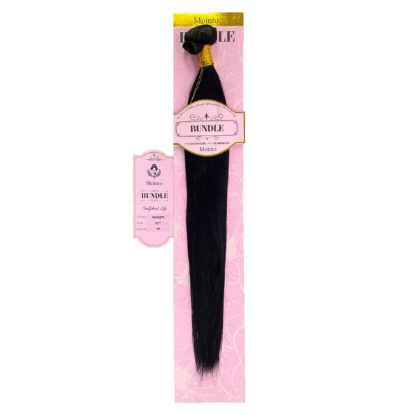Viya 22 inch virgin human hair bundle straight texture with pink packaging