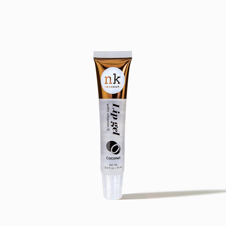 NICKA K coconut vitamin E lip gel in squeeze tube moisturizing lip treatment for dry lips