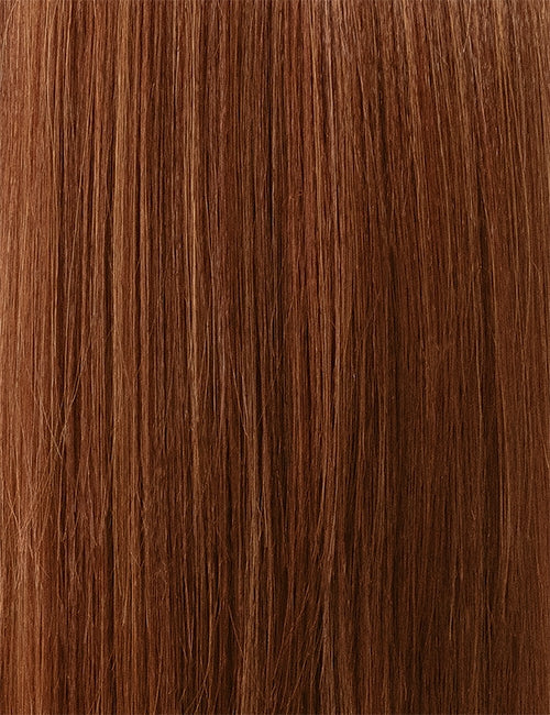 OUTRE 12 inch synthetic lace front wig in auburn brown straight hair texture smooth silky strands