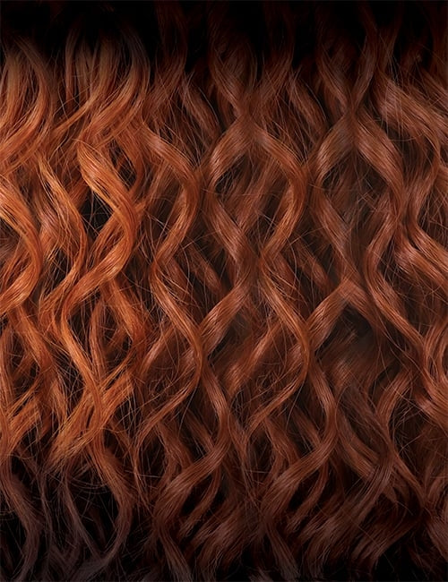 OUTRE 13x6 lace frontal synthetic wig copper brown ombre deep wave with dark roots and glossy curls