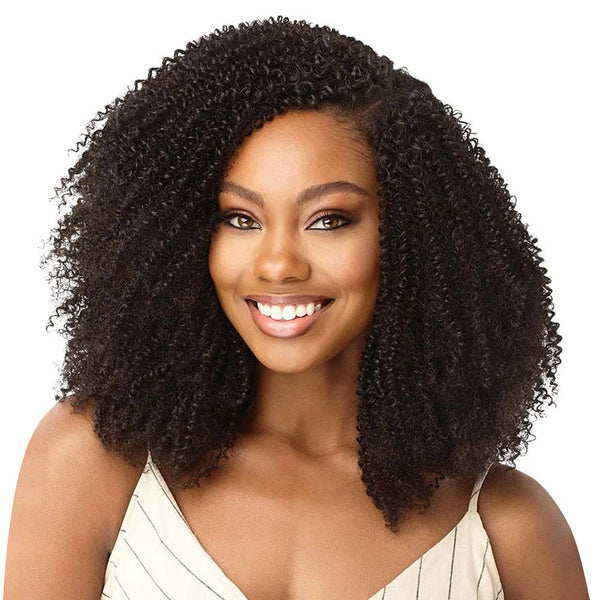 Lot de 9 pinces à cheveux en mélange de cheveux humains, grandes et belles, 4C, 10 pouces