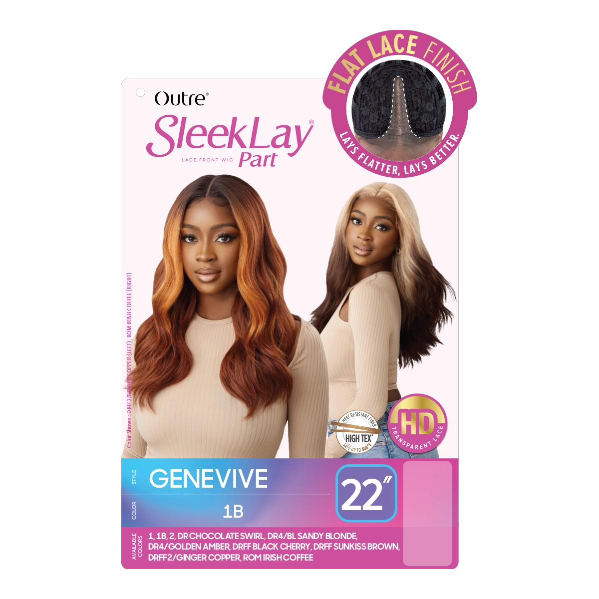 Perruque synthétique Lace Front SLEEKLAY PART GENEVIVE 22"