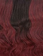 SENSATIONNEL Butta Lace Unit 6 wig with natural black roots and deep burgundy wavy hair for glam looks