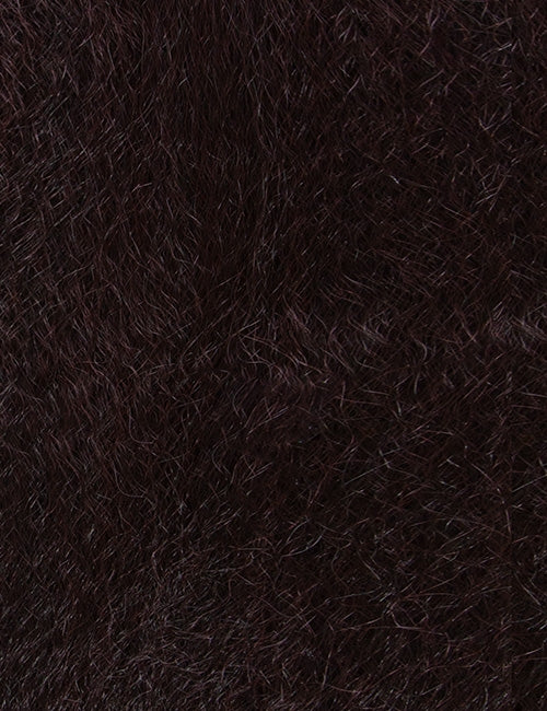 OUTRE jumbo braid hair extensions in deep dark brown texture close-up