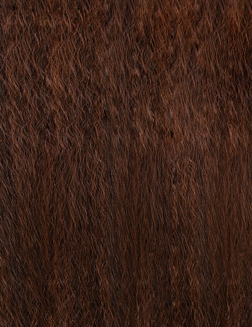 OUTRE jumbo braid hair extensions in rich brown color with natural texture