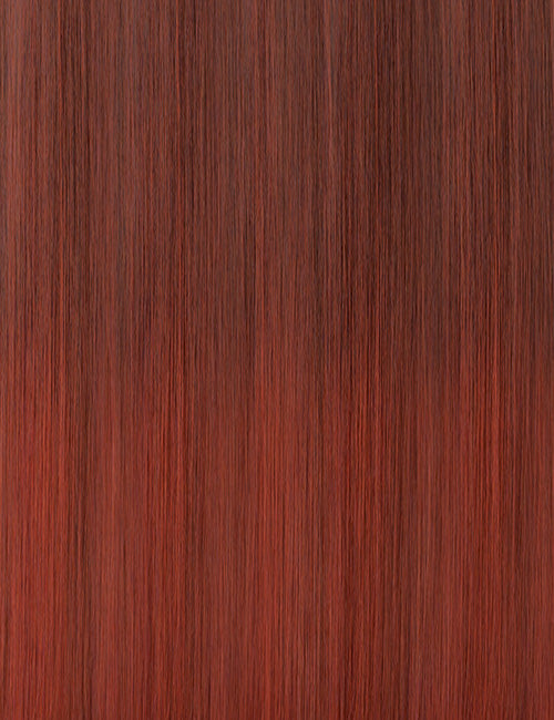 OUTRE Melted Hairline lace front wig 26 inch auburn straight synthetic hair close up texture