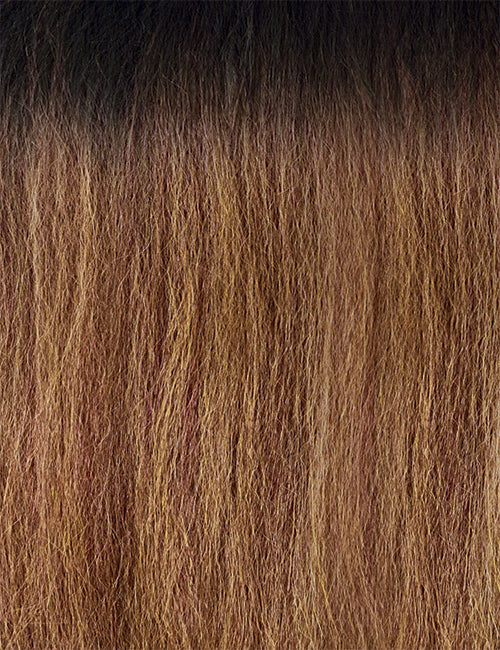 OUTRE Melted Hairline lace front wig 26 inch ombre dark roots to honey brown natural textured hair