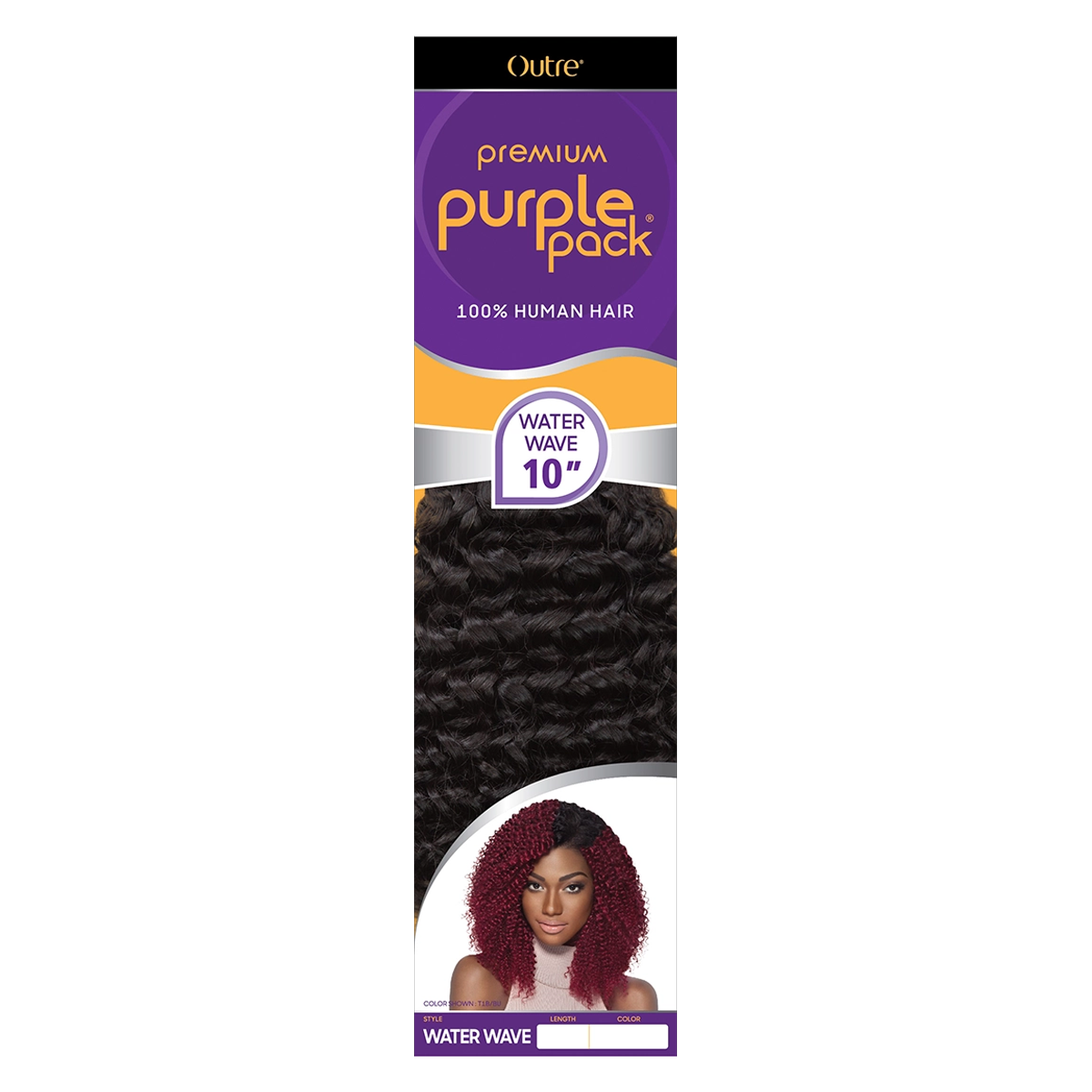 PACK VIOLET 100 % cheveux humains ondulés