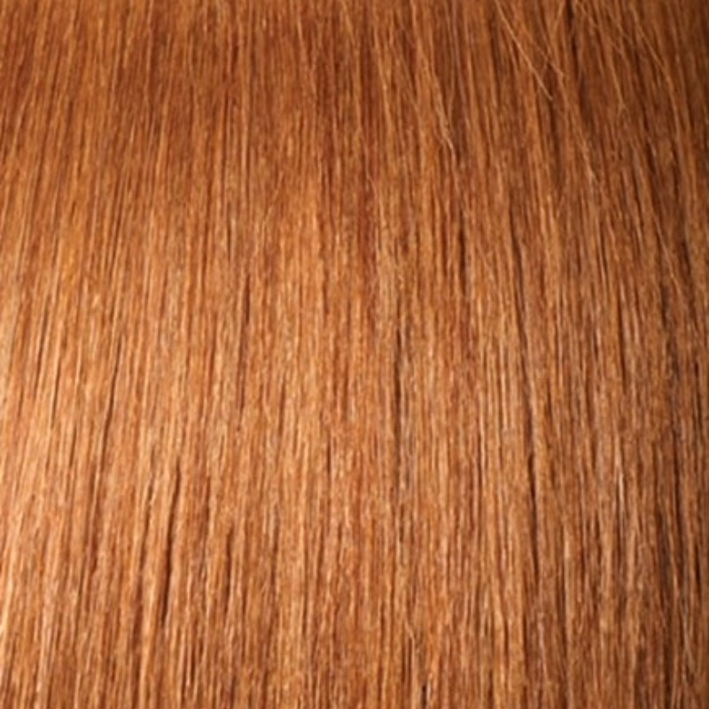 OUTRE braid in copper auburn showing synthetic strand texture for springy afro twist hair extensions