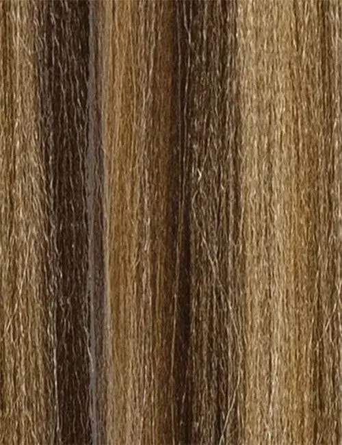 OUTRE pre-stretched braiding hair honey brown blend with warm blonde highlights synthetic braid texture