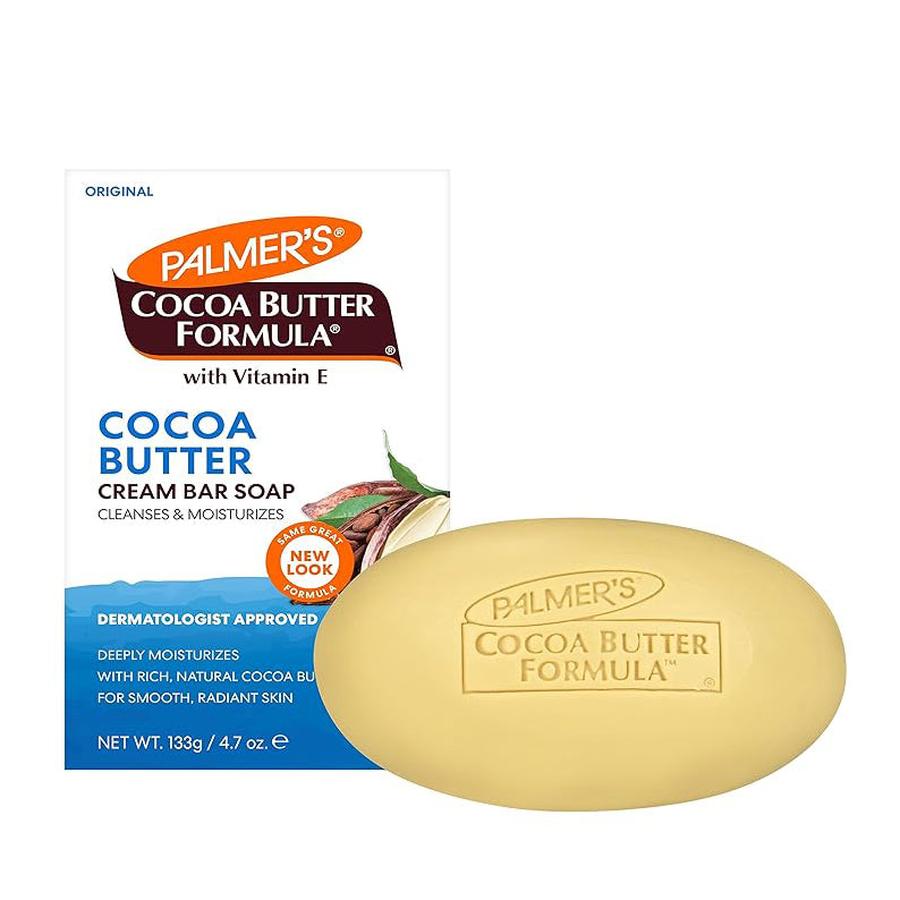 Palmer's cocoa butter soap cream bar with Vitamin E for moisturizing and cleansing skin