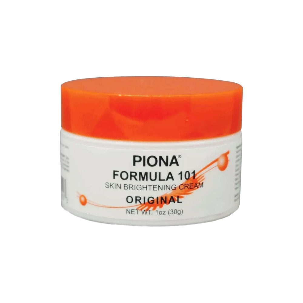 PIONA Formula 101 Original skin brightening cream white jar with orange lid 1oz 30g