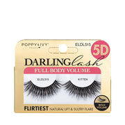 Darling Lash full body false eyelashes in gold packaging with 5D badge and twin lashes 5D volume eyelash extensions kit