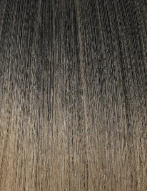 OUTRE Nadirah 32 ponytail extension straight ombre brown to ash smooth silky synthetic hair