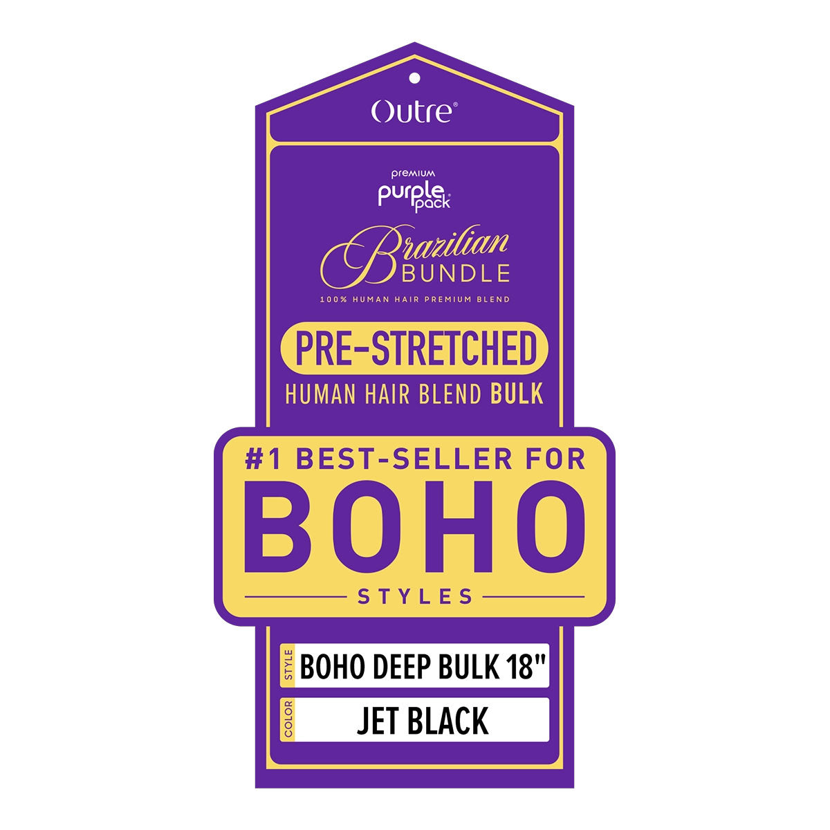 purple pack Pre-Stretched Boho Deep Bulk 18"