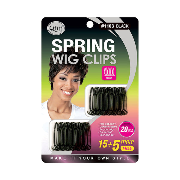 M and M black spring wig clips for wigs pack of 20 metal clips for secure wig attachment and styling