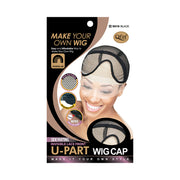M&M u-part wig cap for side parting with invisible lace front and adjustable wire for making your own wig