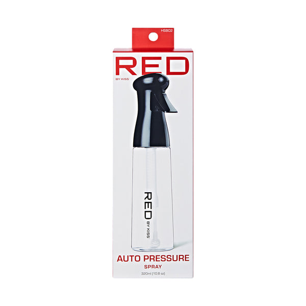 RED BEAUTY by KISS auto pressure hair spray bottle clear 320ml black trigger for salon styling
