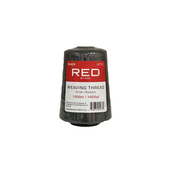RED BEAUTY by KISS black cone weaving thread 1300m spool break-resistant weaving thread for braiding and extensions
