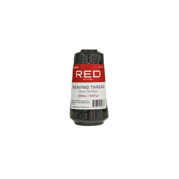 RED BEAUTY by KISS black spool of break resistant weaving thread 500m 547yd for sewing and crafts