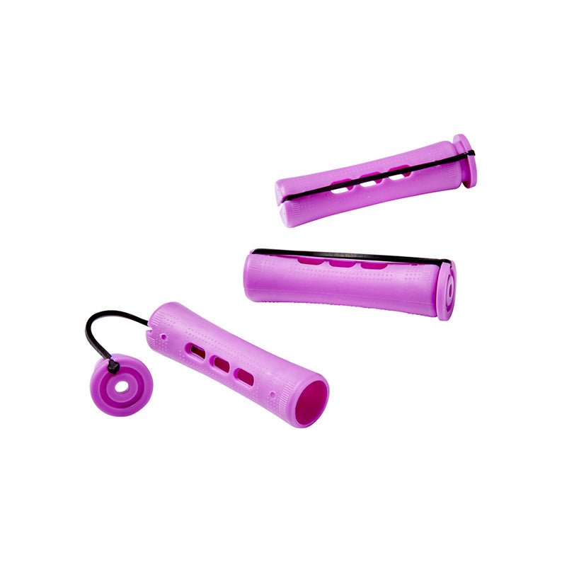 RED BEAUTY by KISS purple foam hair rollers set with elastic bands for gentle styling cold wave rods for short hair
