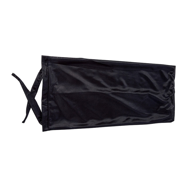 Black silky braid bonnet for braids with adjustable ties by RED BEAUTY by KISS for overnight protection