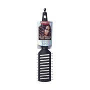 RED BEAUTY by KISS silky touch vent hair brush black vented styling brush with ball tipped bristles for detangling and blow drying