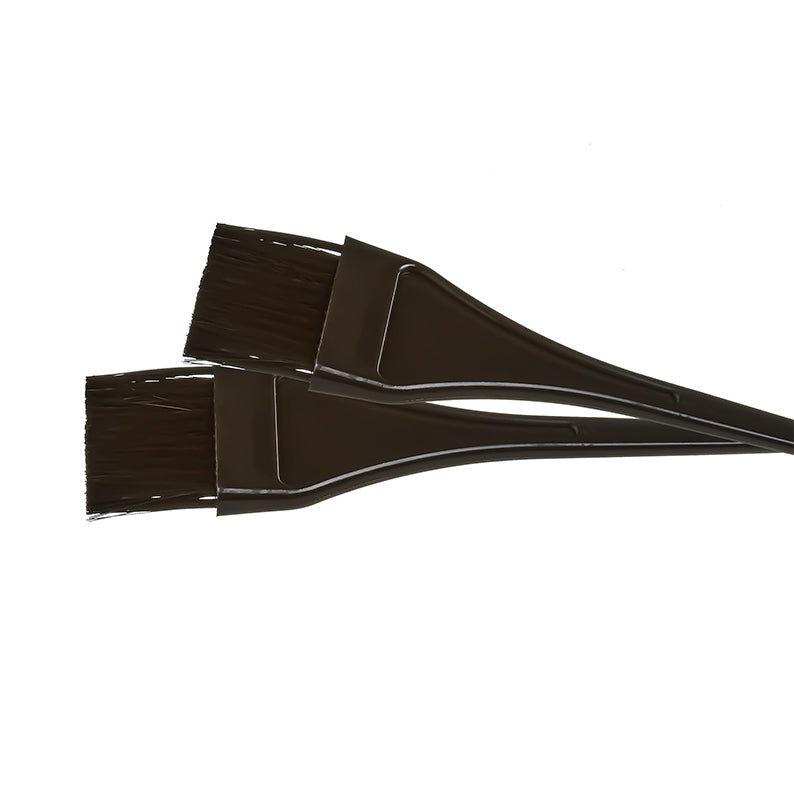 RED BEAUTY by KISS small hair dye brush set black flat bristle brushes for precise color application