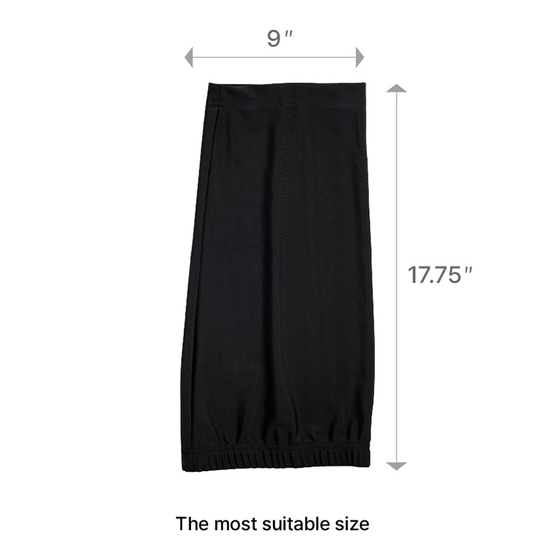 RED BEAUTY by KISS black open back dreadlock tube cap flat with elastic base 9 inches by 17.75 inches