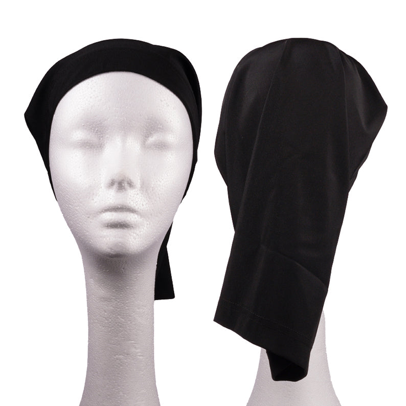 RED BEAUTY by KISS black open back dreadlock tube cap for styling and protecting locs stretchy breathable fabric