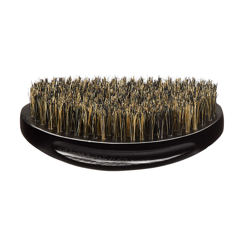 RED BEAUTY by KISS 360 power wave boar brush black oval handle with dense natural boar bristles