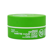 RedOne matte hair wax green in a round green REDONE jar for strong hold maximum control and matte finish