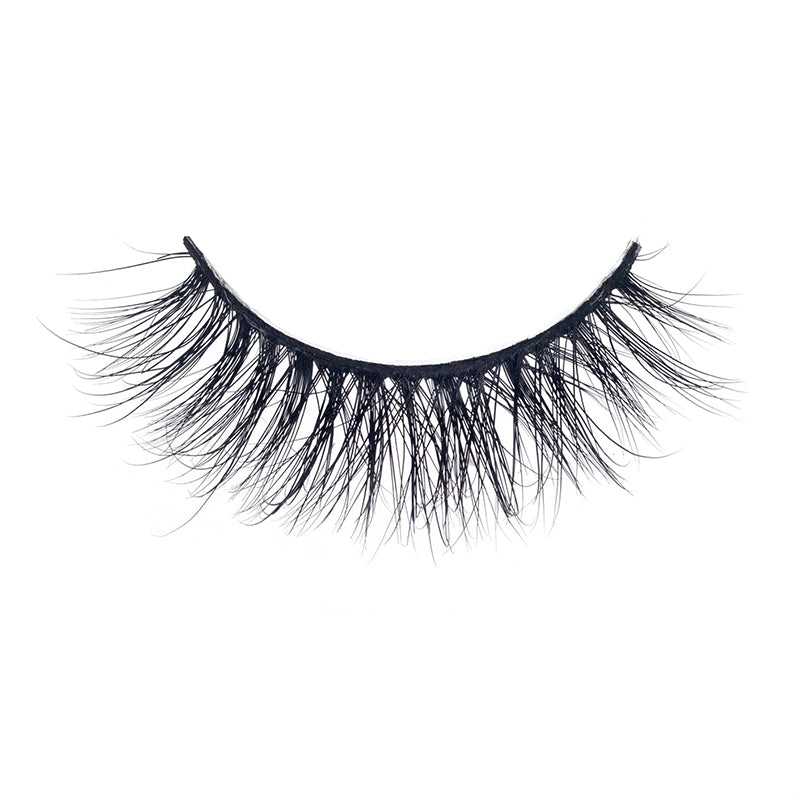 EBIN 3D mink cat eye lashes dramatic wispy black false eyelashes for volumized winged makeup look