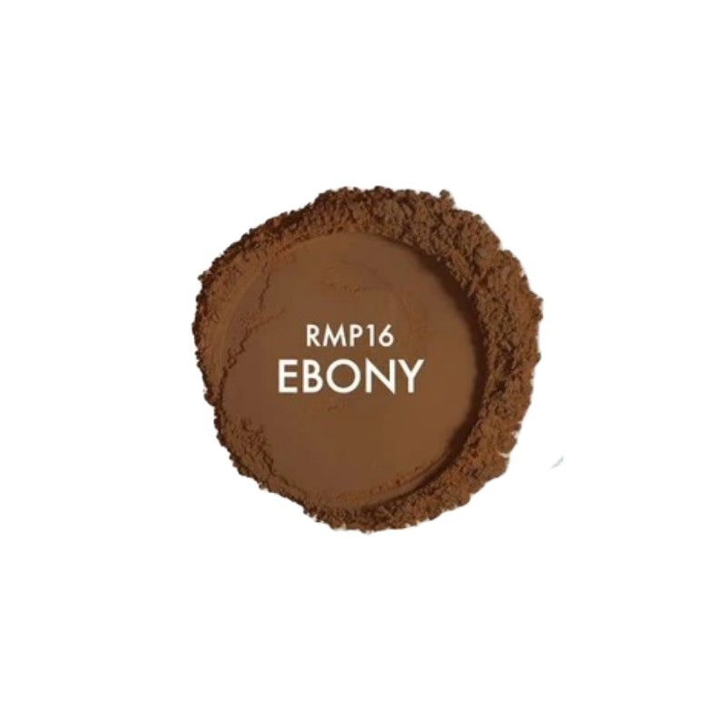 IVY BEAUTY by KISS mineral powder foundation shade Ebony RMP16 loose brown powder pan for medium deep skin