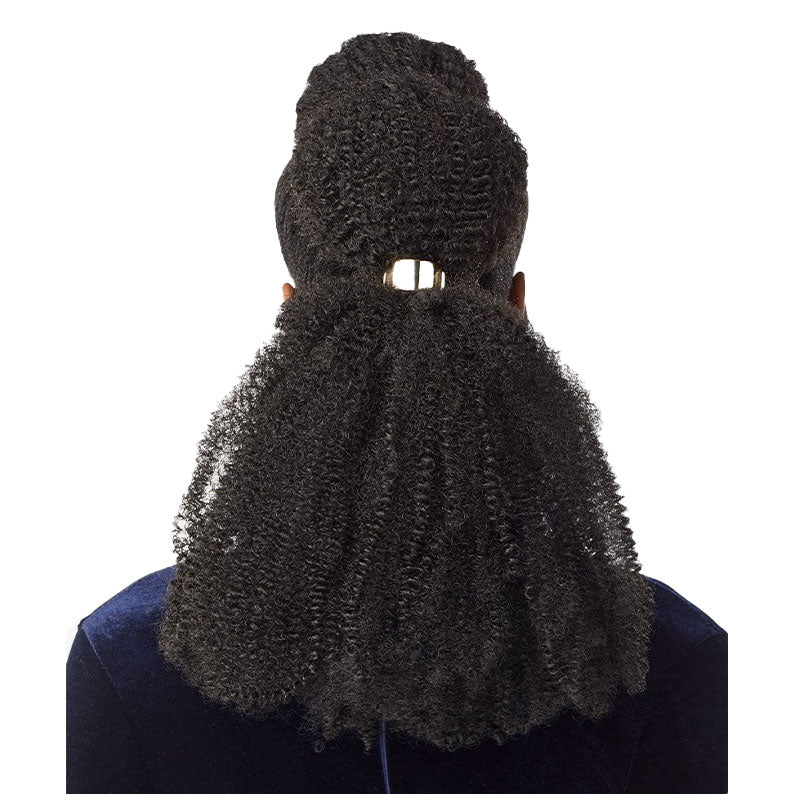 SENSATIONNEL Ruwa Afro Twist 16 inch hair styled in natural textured half updo