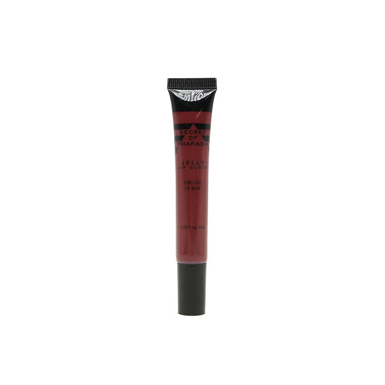 EBIN clear jelly lip gloss tube in deep red shade for smooth shiny lips