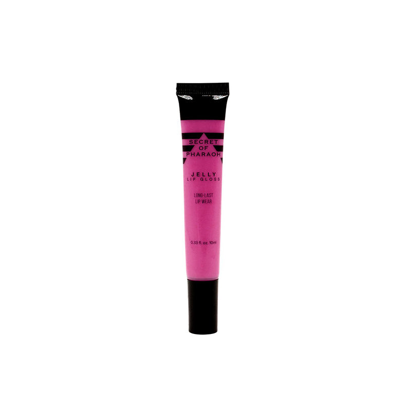 EBIN clear jelly lip gloss in a pink tube with black cap for long-lasting lip shine